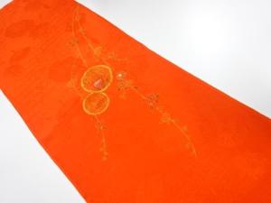 未使用品　正絹　刺繍　帯揚げ